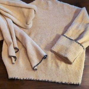 Cozy Tan Turtleneck Sweater